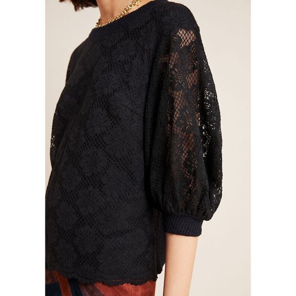 Anthropologie | NWT Vivian Lace Top - Picture 3 of 14